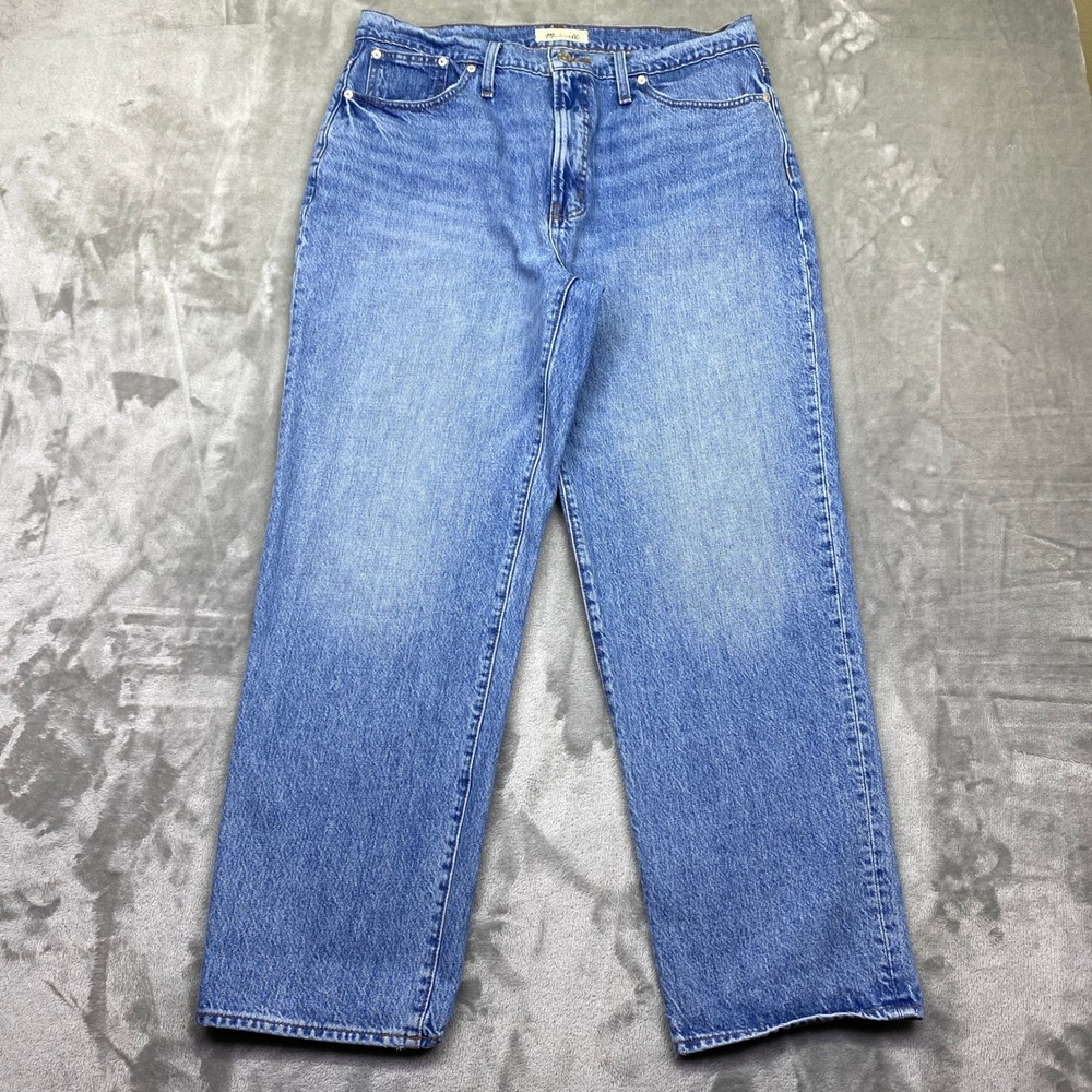 Madewell Straight Leg Jeans in Medium Blue